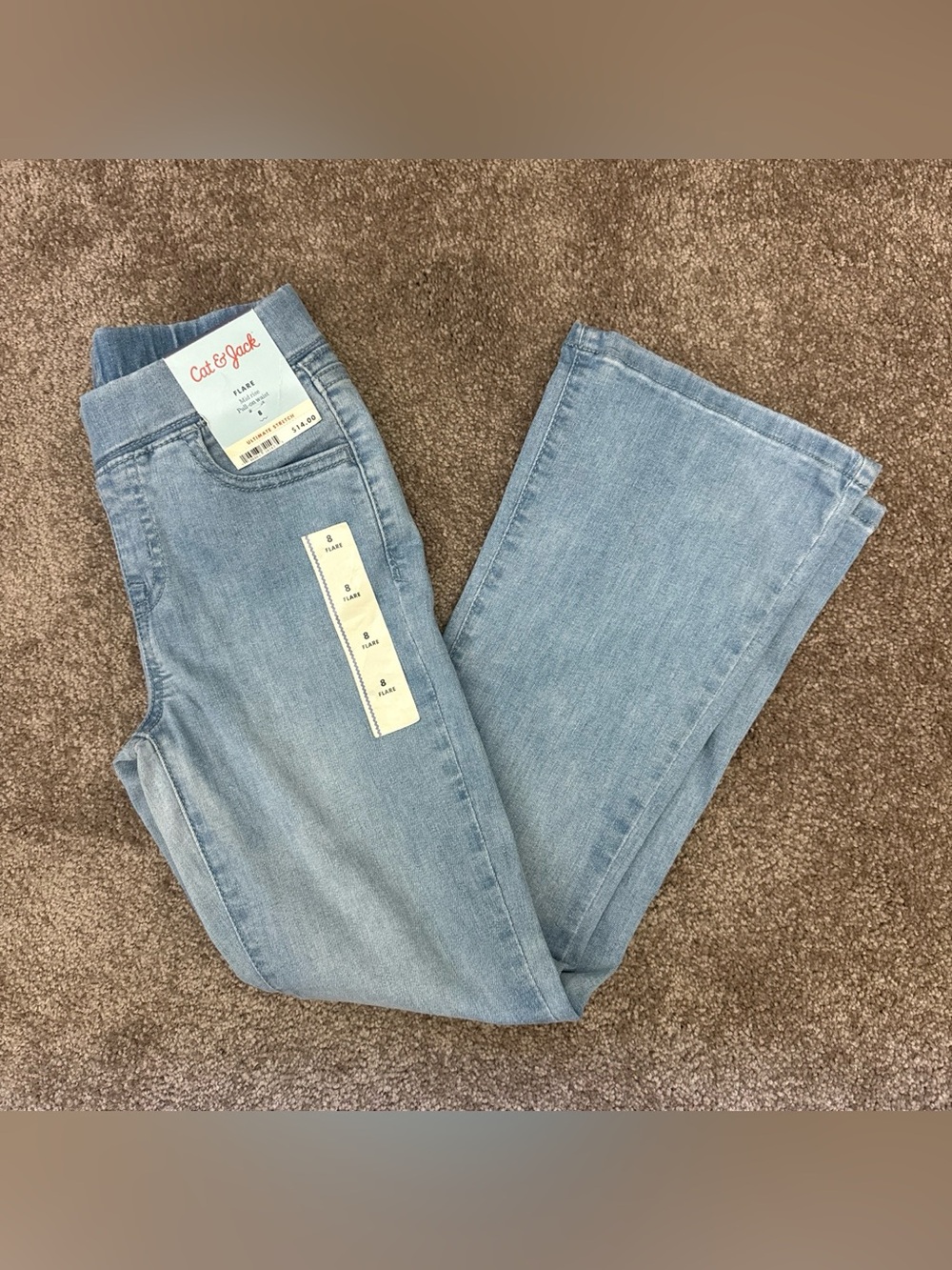 Nwt cat & jack girl flare jeans sz 8 ✨